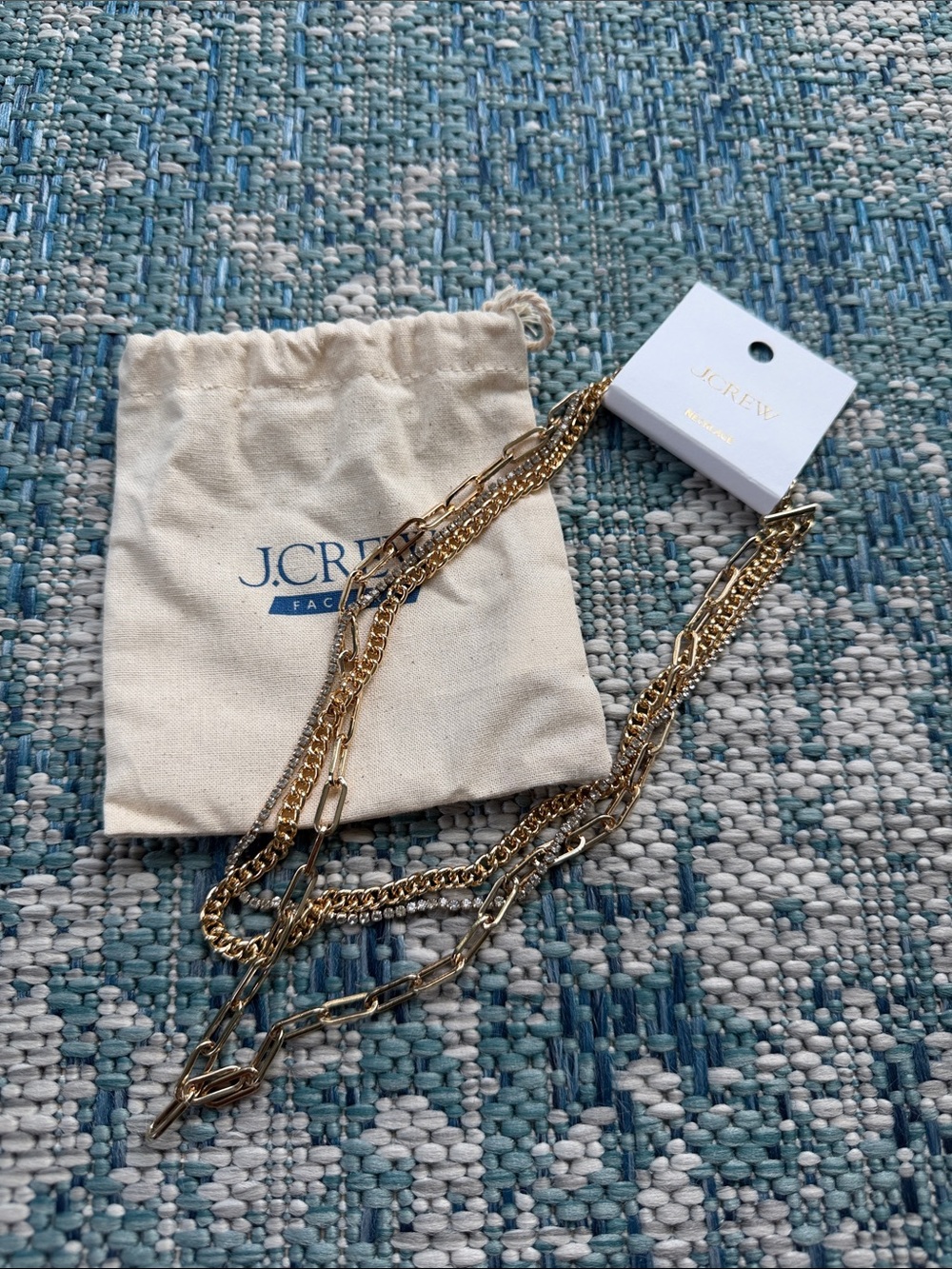 J. Crew Gold Multi-Chain Hair Accessory